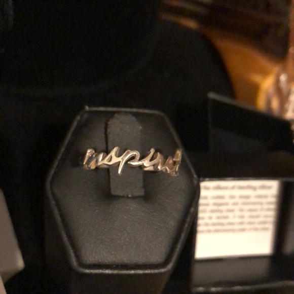 "Inspired" Sterling Silver Size 10 Ring - Picture 3 of 5